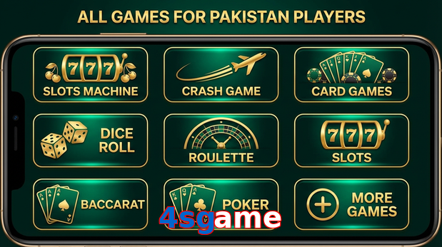 Main screen of 4Sgame games page for PK players